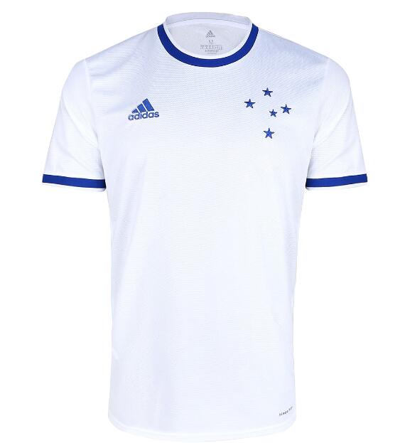 Cruzeiro Away White Soccer Jersey Shirt 2020/21